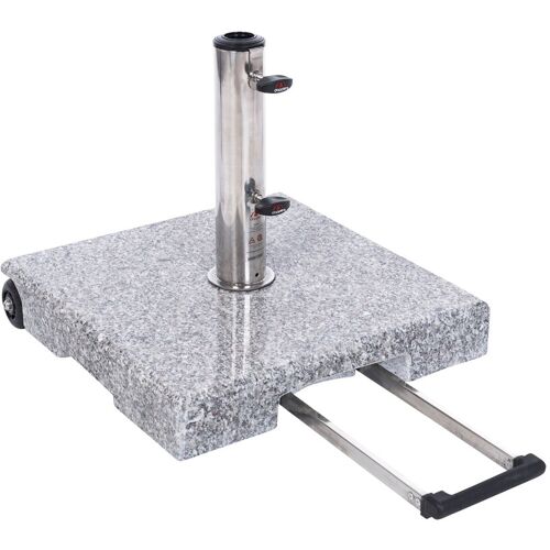 Granit Sonnenschirmständer TROLLY 70 kg