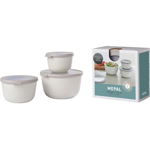 MEPAL Schüssel Set CIRQULA II 3-teilig Kunststoff nordicwhite