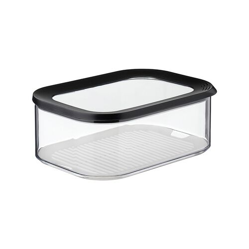 MEPAL Kühlschrankdose MODULA Käse 2 Liter schwarz/transparent Kunststoff