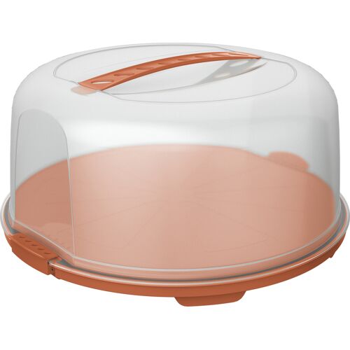 rotho Tortenglocke FRESH Kunststoff rund 16,5 x 34,5 x 35,5 cm coral clay gedeckt Orange