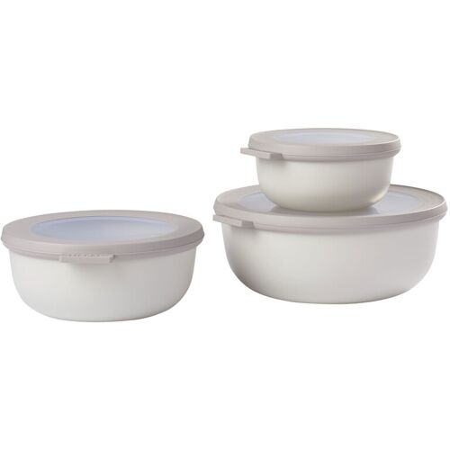 MEPAL Aufbewahrungsbox CIRQULA 3-teilig Kunststoff nordicwhite