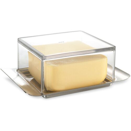 GEFU Butterdose BRUNCH 8 x 5,2 x 14 cm Edelstahl silber