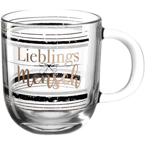 LEONARDO Tasse LIEBLINGSMENSCH 400 ml Glas