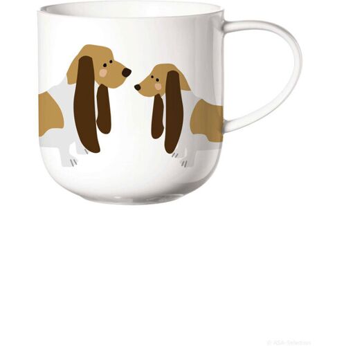 ASA Henkelbecher COPPA CATS & DOGS 400 ml Basset Hound