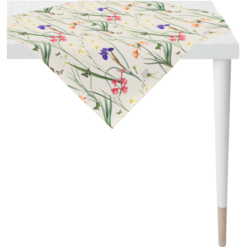 Apelt Tischdecke FRÜHJAHRSBLÜTEN-MOTIV 88x88cm mehrfarbig