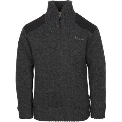 Pinewood Hurricane Kids Sweater D.Grey Melange 140 Pinewood Hurricane Kids Sweater D.Grey Melange 140