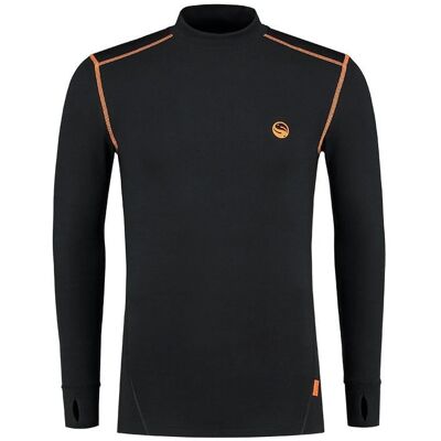 Guru Thermounterwäsche - Langarmshirt - Schwarz mit Orange Guru Thermounterwäsche - Langarmshirt - Schwarz mit Orange