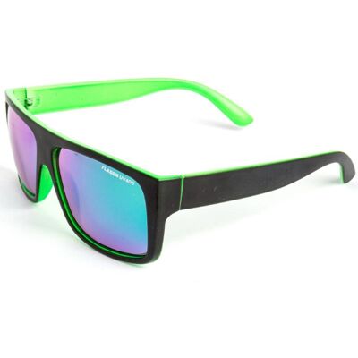 FLADEN Sonnenbrille, polarisiert, black/green frame, blue mirror FLADEN Sonnenbrille, polarisiert, black/green frame, blue mirror