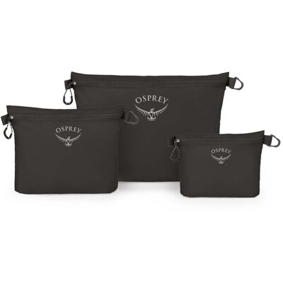 Osprey Ultralight Zipper Sack Set Black Osprey Ultralight Zipper Sack Set Black