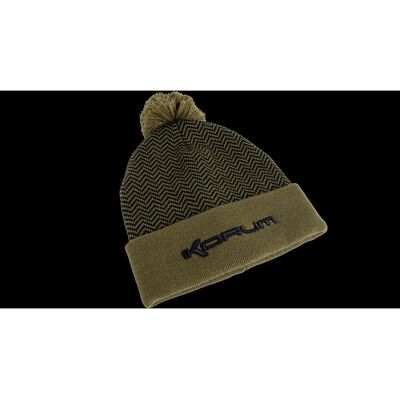 Korum Thermal Beanie Hat - Black/Olive Korum Thermal Beanie Hat - Black/Olive