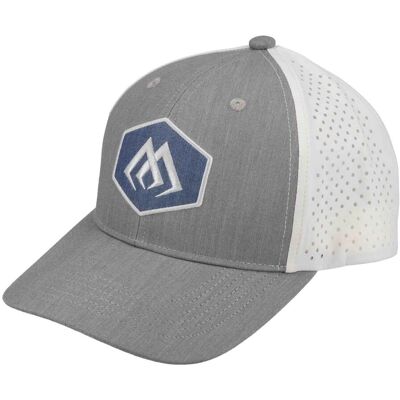 Mikado Basecap Grau Weiss Mikado Basecap Grau Weiss
