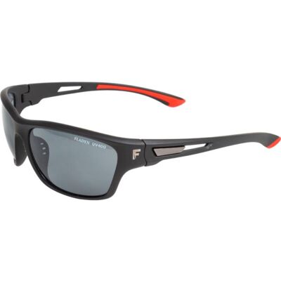 FLADEN Sonnenbrille, polarisiert, matt black red frame grey lens FLADEN Sonnenbrille, polarisiert, matt black red frame grey lens