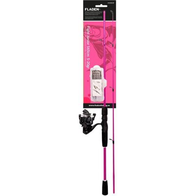 Fladen Fight Junior 165cm 5-20g box w leader swivels spinner & lure pink Fladen Fight Junior 165cm 5-20g box w leader swivels spinner & lure pink