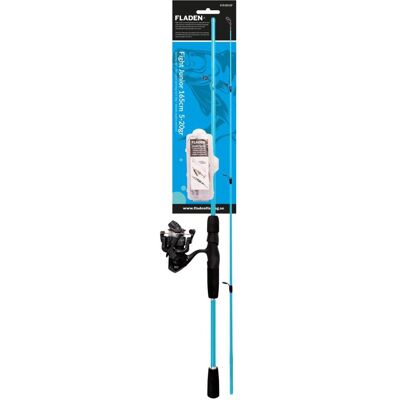 Fladen Fight Junior 165cm 5-20g box w leader swivels spinner & lure turqoise Fladen Fight Junior 165cm 5-20g box w leader swivels spinner & lure turqoise