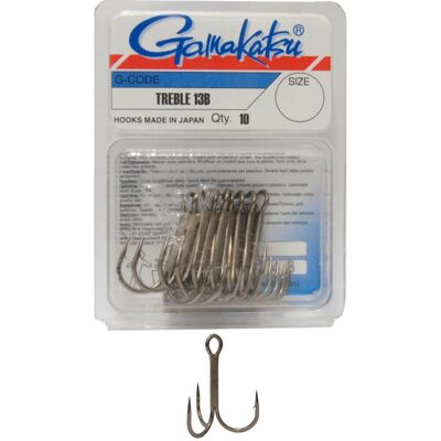 GAMAKATSU HOOK TREBLE 13B/0 Gr. 3/0 Drilling brüniert GAMAKATSU HOOK TREBLE 13B/0 Gr. 3/0 Drilling brüniert