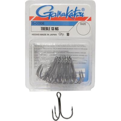 GAMAKATSU HOOK TREBLE 13NS Gr. 2 Drilling schwarz GAMAKATSU HOOK TREBLE 13NS Gr. 2 Drilling schwarz