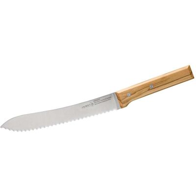 Opinel Parallele No 116 Brotmesser, Rostfreier X50Crmov15 Stahl, Olivenholz-Griff Opinel Parallele No 116 Brotmesser, Rostfreier X50Crmov15 Stahl, Olivenholz-Griff
