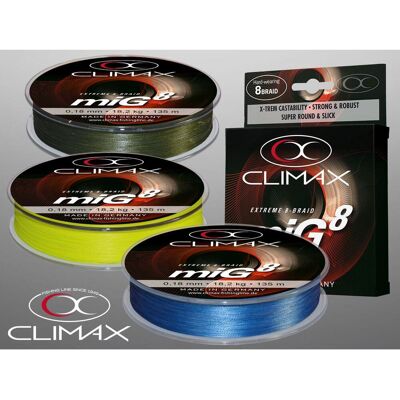 Climax miG8 Braid olivgrün 275m 0,28mm Climax miG8 Braid olivgrün 275m 0,28mm