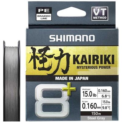 Shimano Kairiki 8+ 150m 0.16mm 9.8kg Grey Shimano Kairiki 8+ 150m 0.16mm 9.8kg Grey