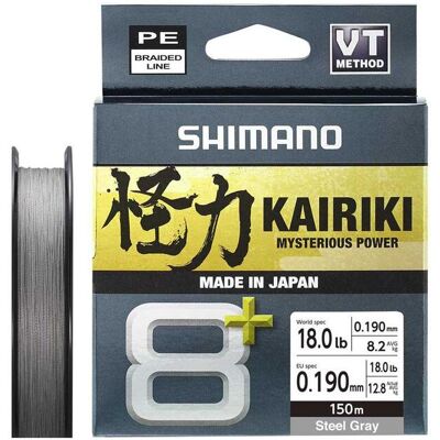 Shimano Kairiki 8+ 150m 0.19mm 12.8kg Grey Shimano Kairiki 8+ 150m 0.19mm 12.8kg Grey