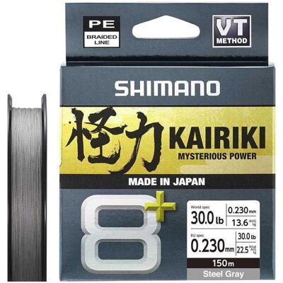 Shimano Kairiki 8+ 150m 0.23mm 22.5kg Grey Shimano Kairiki 8+ 150m 0.23mm 22.5kg Grey