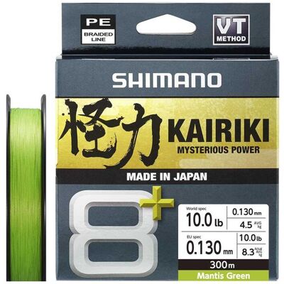 Shimano Kairiki 8+ 300m 0.13mm 8.3kg Mantis Green Shimano Kairiki 8+ 300m 0.13mm 8.3kg Mantis Green