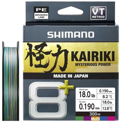 Shimano Kairiki 8+ 300m 0.19mm 12.8kg Multi Color Shimano Kairiki 8+ 300m 0.19mm 12.8kg Multi Color