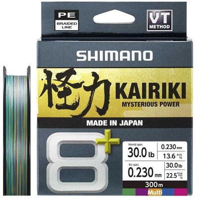 Shimano Kairiki 8+ 300m 0.23mm 22.5kg Multi Color Shimano Kairiki 8+ 300m 0.23mm 22.5kg Multi Color