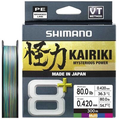 Shimano Kairiki 8+ 300m 0.42mm 54.7kg Multi Color Shimano Kairiki 8+ 300m 0.42mm 54.7kg Multi Color