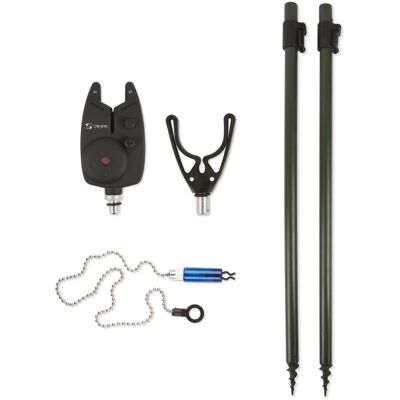 Carp Spirit Alarm-Set - Blaue LED, Aluminium-Stöcke, Wetterfest Carp Spirit Alarm-Set - Blaue LED, Aluminium-Stöcke, Wetterfest
