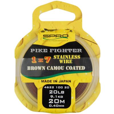 Spro Stahl-Linie - Hochwertiges 1x7 Geflochtene Schnur für Diskretion Spro Stahl-Linie - Hochwertiges 1x7 Geflochtene Schnur für Diskretion