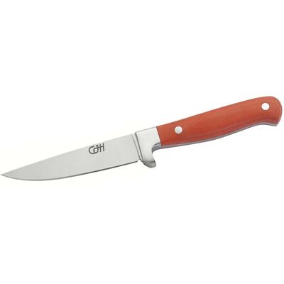 Herbertz Cjh Jagdnicker, Böhler N690 Stahl, Rostfrei, Micarta-Griff, Orange, Lederscheide Herbertz Cjh Jagdnicker, Böhler N690 Stahl, Rostfrei, Micarta-Griff, Orange, Lederscheide