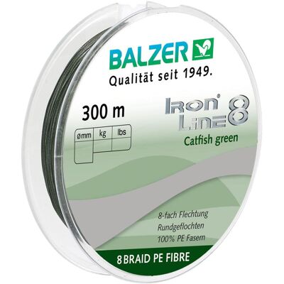 Balzer Iron Line 8 Catfish grün 300m 0,50mm Balzer Iron Line 8 Catfish grün 300m 0,50mm