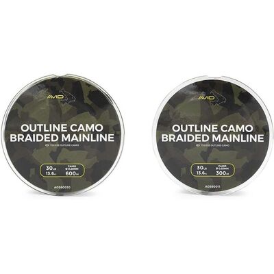 Avid Carp Outline Camo Geflochtene Hauptschnur 30Lb 600M Avid Carp Outline Camo Geflochtene Hauptschnur 30Lb 600M