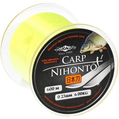 Mikado - Nihonto Carp 600 - Gelb - 0.300 mm - Angelslinie Mikado - Nihonto Carp 600 - Gelb - 0.300 mm - Angelslinie