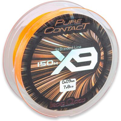 Iron Claw Pure Contact X9 Orange 150m 0,24mm Iron Claw Pure Contact X9 Orange 150m 0,24mm