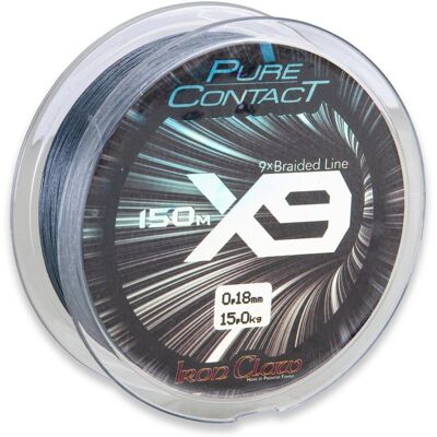 Iron Claw Pure Contact X9 Grey 1500m 0,10mm Iron Claw Pure Contact X9 Grey 1500m 0,10mm