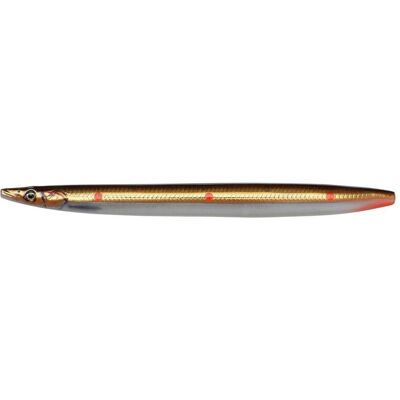 Savage Gear 3D Line Thru Sandeel - 135mm 23g Braun/Kupfer Rot Punkte Savage Gear 3D Line Thru Sandeel - 135mm 23g Braun/Kupfer Rot Punkte