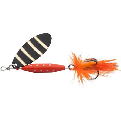 Abu Garcia Reflex Red LF Zebra - 7g Spinner - Angelspinner Abu Garcia Reflex Red LF Zebra - 7g Spinner - Angelspinner