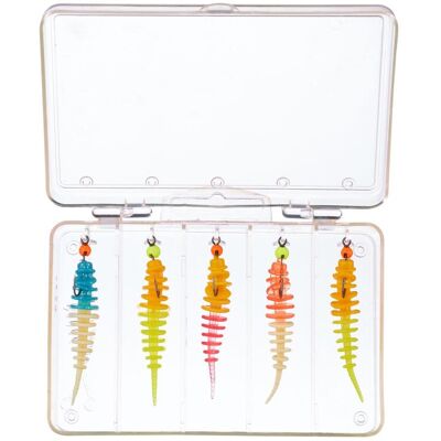 Balzer Trout Collector Sortiment mit Tungstenhaken Mix 3 Knoblauch 5cm Balzer Trout Collector Sortiment mit Tungstenhaken Mix 3 Knoblauch 5cm