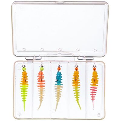 Balzer Trout Collector Sortiment mit Tungstenhaken Mix 4 Knoblauch 5cm Balzer Trout Collector Sortiment mit Tungstenhaken Mix 4 Knoblauch 5cm