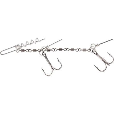 Balzer Anti Tangle Hecht System für Clip-On Wechselgewichte, 2 Drillinge #1 Balzer Anti Tangle Hecht System für Clip-On Wechselgewichte, 2 Drillinge #1