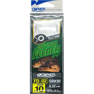 Balzer Owner Method Feeder Haken mit Pelletband/WH 0,22mm #8 Balzer Owner Method Feeder Haken mit Pelletband/WH 0,22mm #8