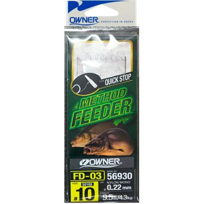Balzer Owner Method Feeder Haken mit Quick-Stop/WH 0,22mm #12 Balzer Owner Method Feeder Haken mit Quick-Stop/WH 0,22mm #12