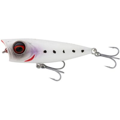 Savage Gear Micro Popper 5,5cm 5,4g F Snowwhite - Angelköder Savage Gear Micro Popper 5,5cm 5,4g F Snowwhite - Angelköder