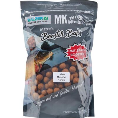 Balzer MK Booster Balls 15mm Leber/Muschel Balzer MK Booster Balls 15mm Leber/Muschel
