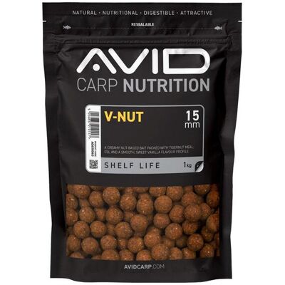Avid V-Nut Boilies - 15mm (1kg) Avid V-Nut Boilies - 15mm (1kg)
