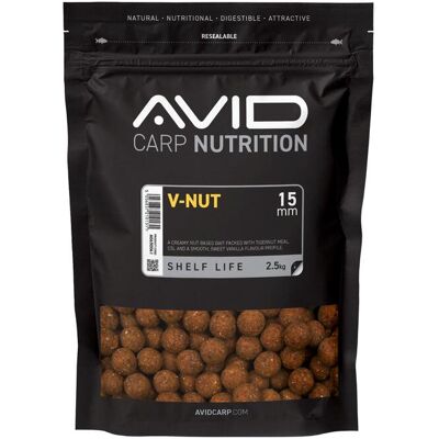 Avid V-Nut Boilies - 15mm (2.5kg) Avid V-Nut Boilies - 15mm (2.5kg)