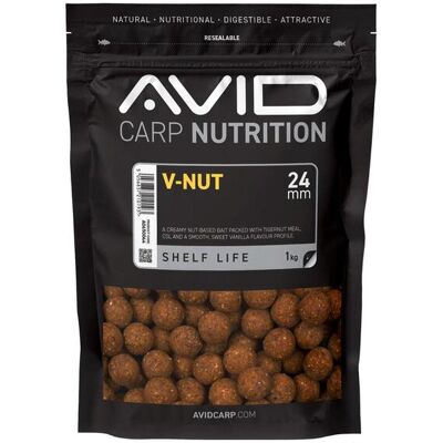 Avid V-Nut Boilies - 24mm (1kg) Avid V-Nut Boilies - 24mm (1kg)