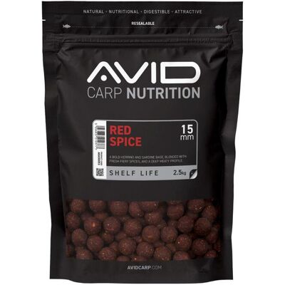 Avid Red Spice Boilies - 15mm (2.5kg) Avid Red Spice Boilies - 15mm (2.5kg)